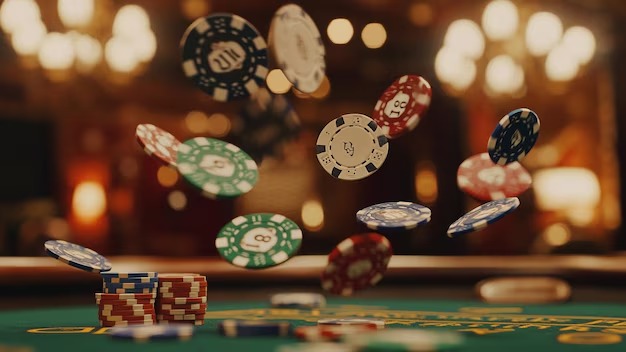 Live dealer studio with professional lighting and multiple camera feeds